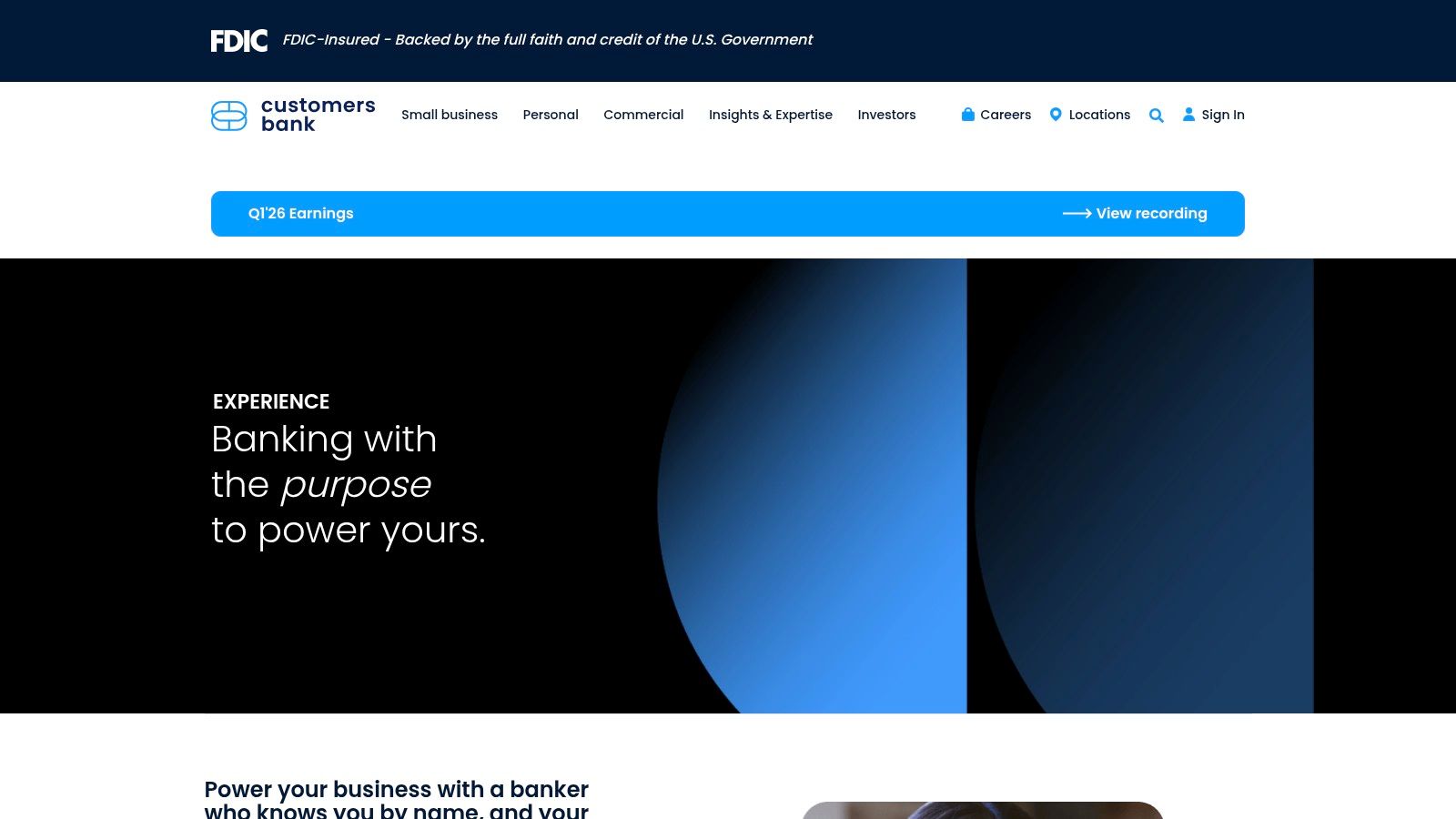 Customers Bank (cubiX platform)