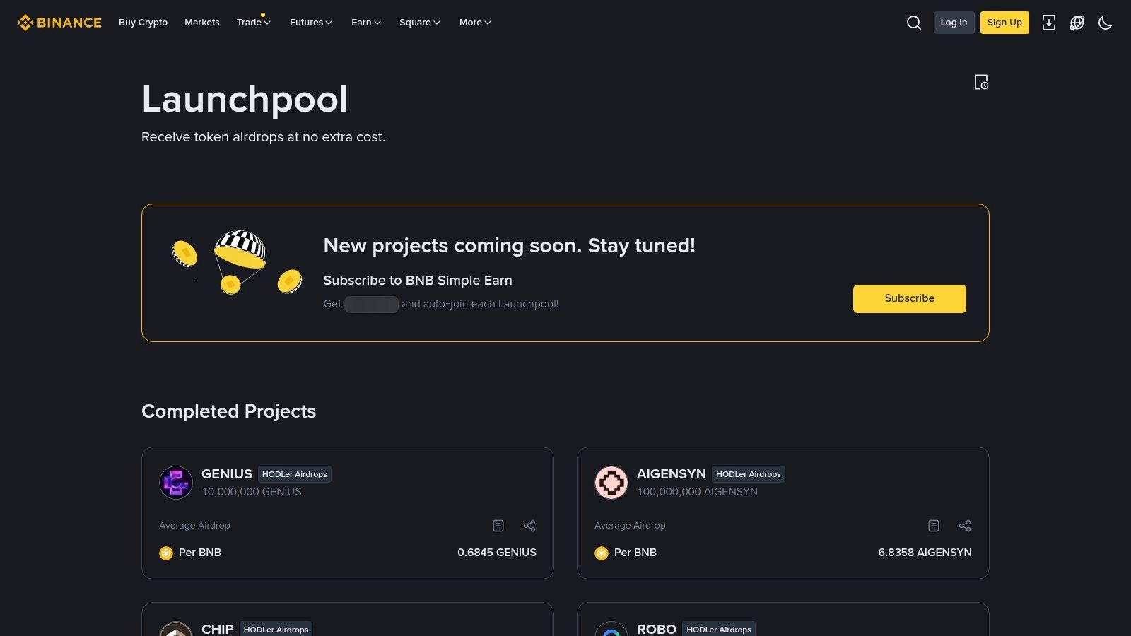 Binance Launchpad