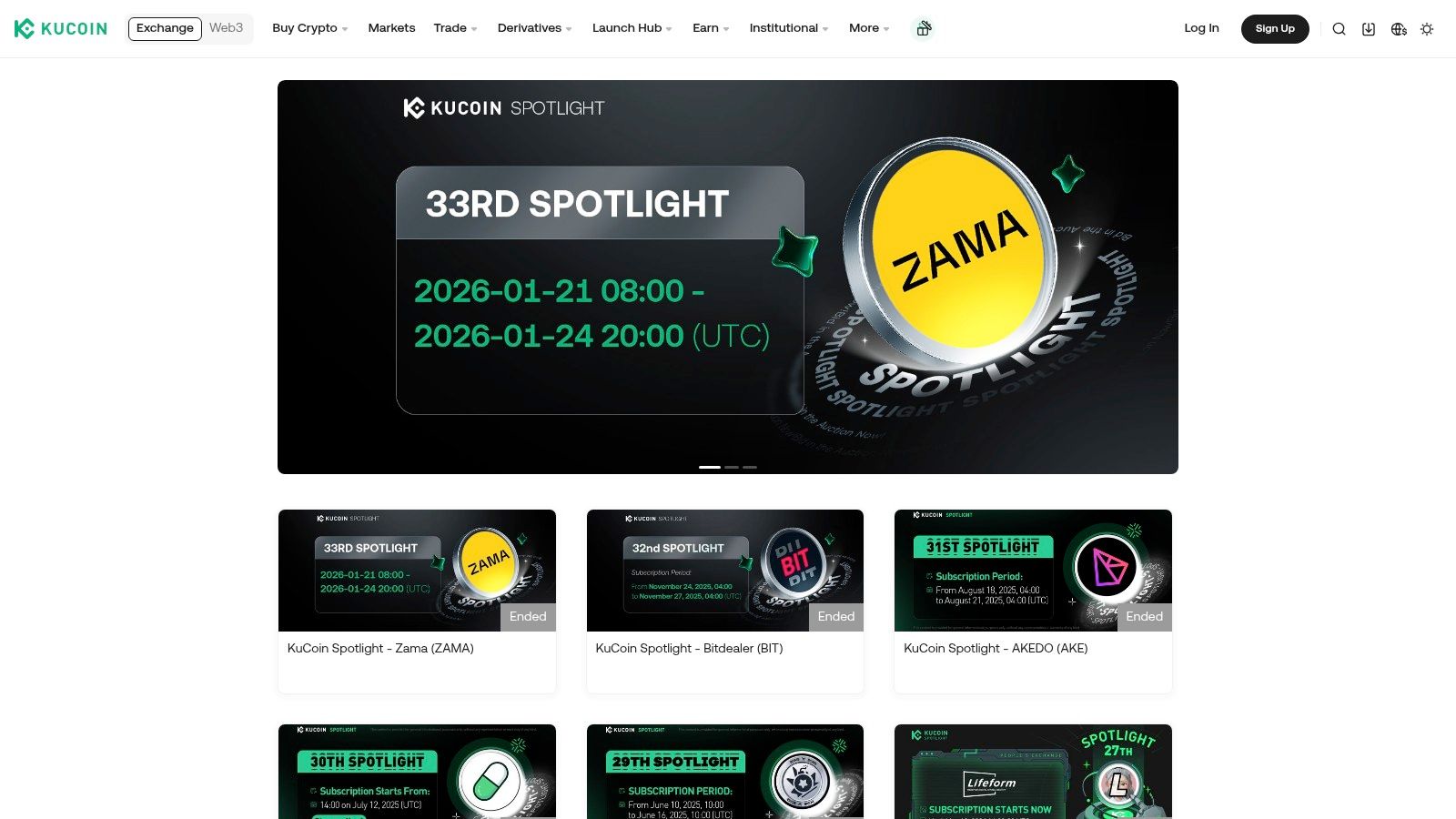 KuCoin Spotlight